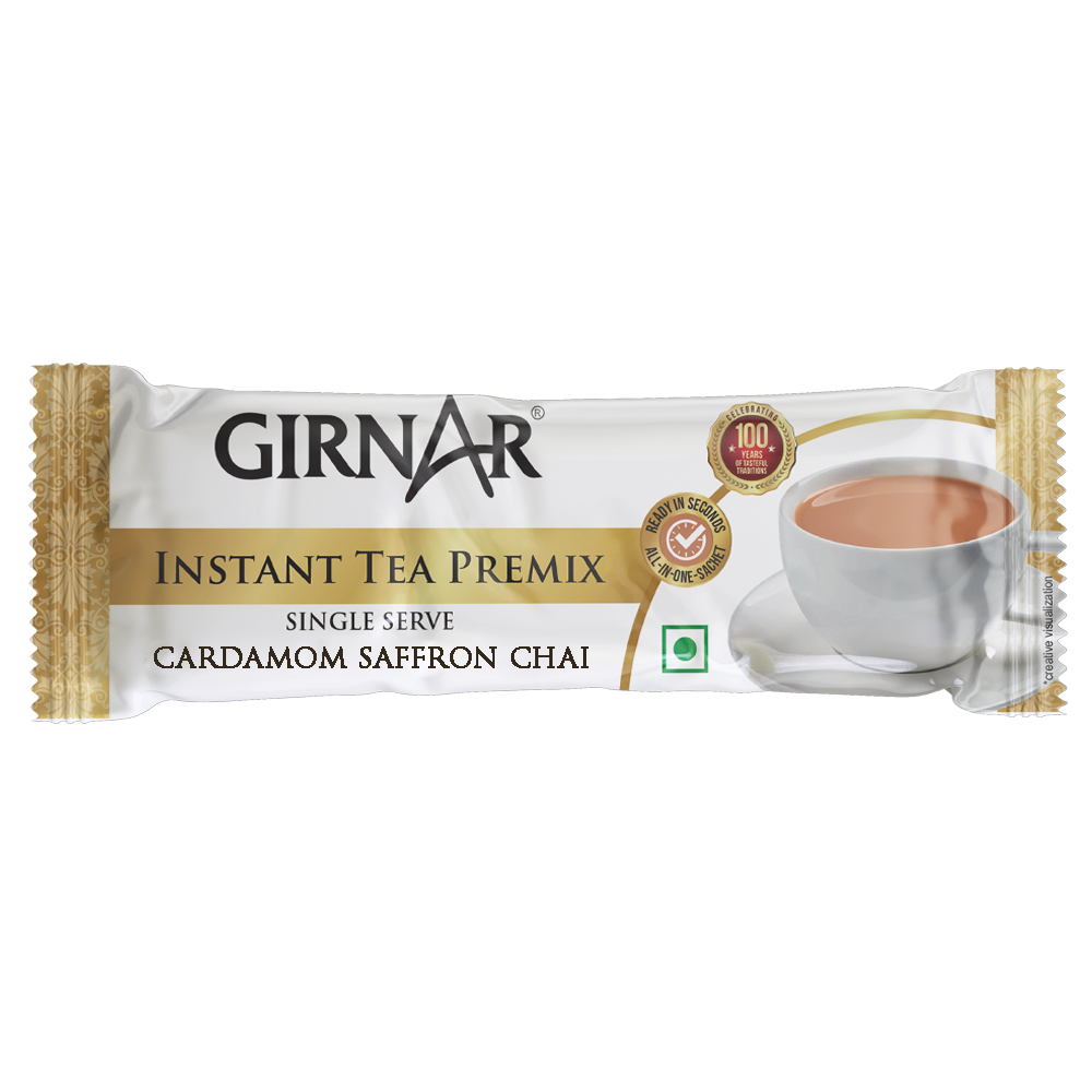 Girnar Instant Tea Premix With Cardamom-Saffron