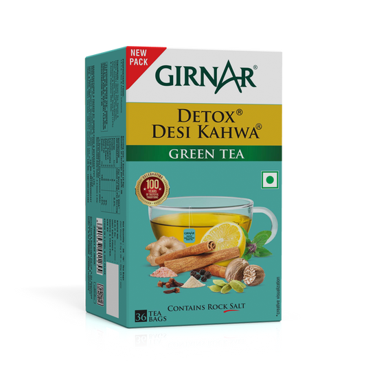 Girnar Green Tea Bags - Detox / Desi Kahwa