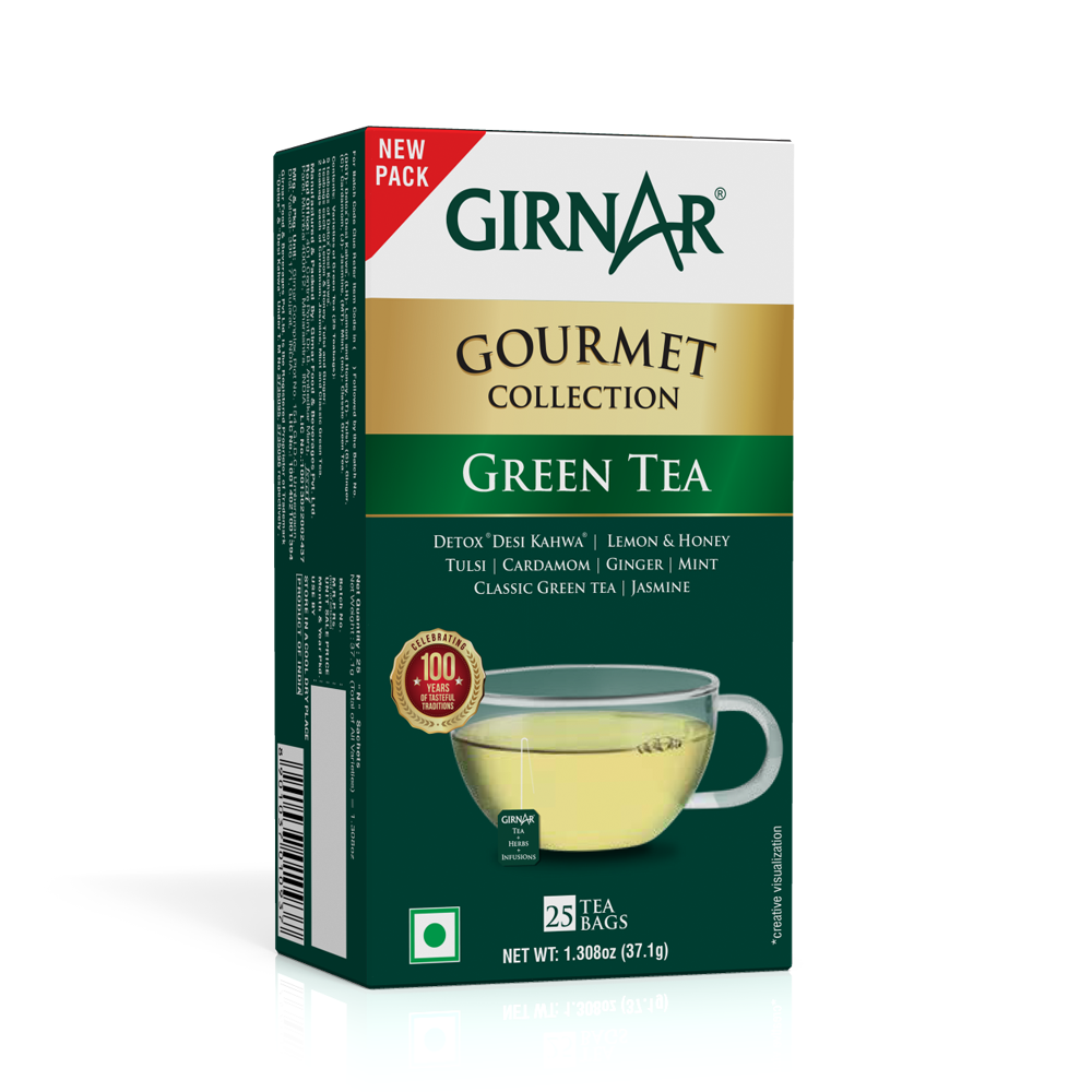 Girnar Green Tea Bags Gourmet Collection