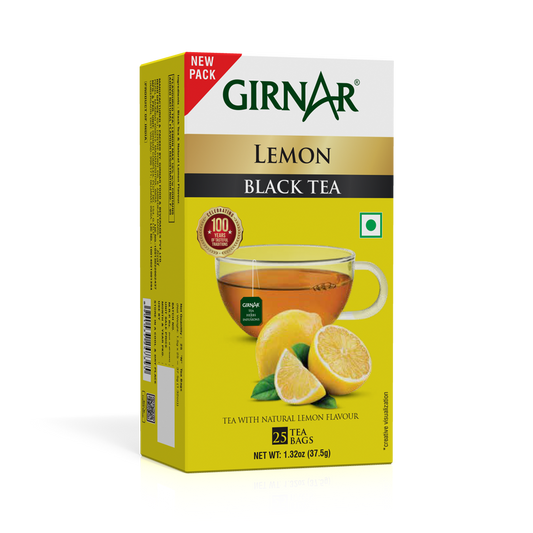 Girnar Black Tea Bags - Lemon