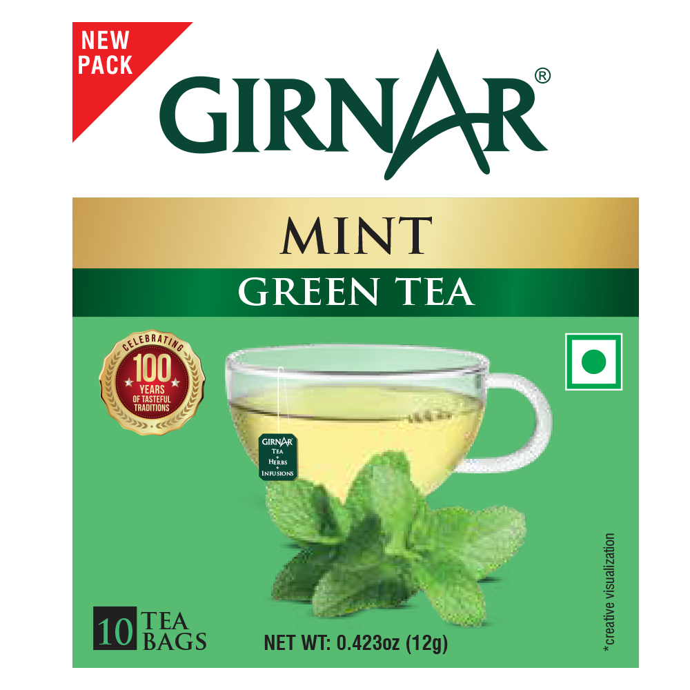 Girnar Green Tea Bags - Mint