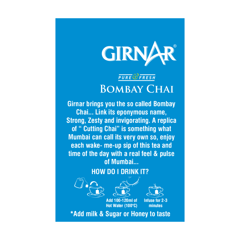 Girnar Black Tea Bags - Bombay Chai