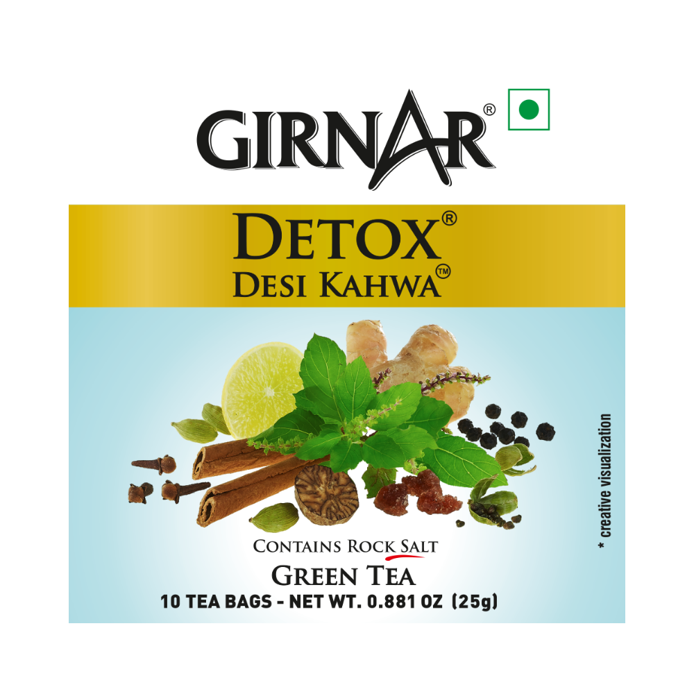 Girnar Green Tea Bags - Detox / Desi Kahwa