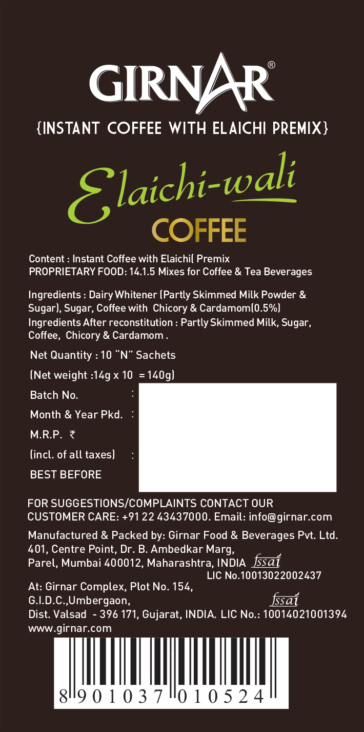 Girnar Instant Premix Coffee With Elaichi