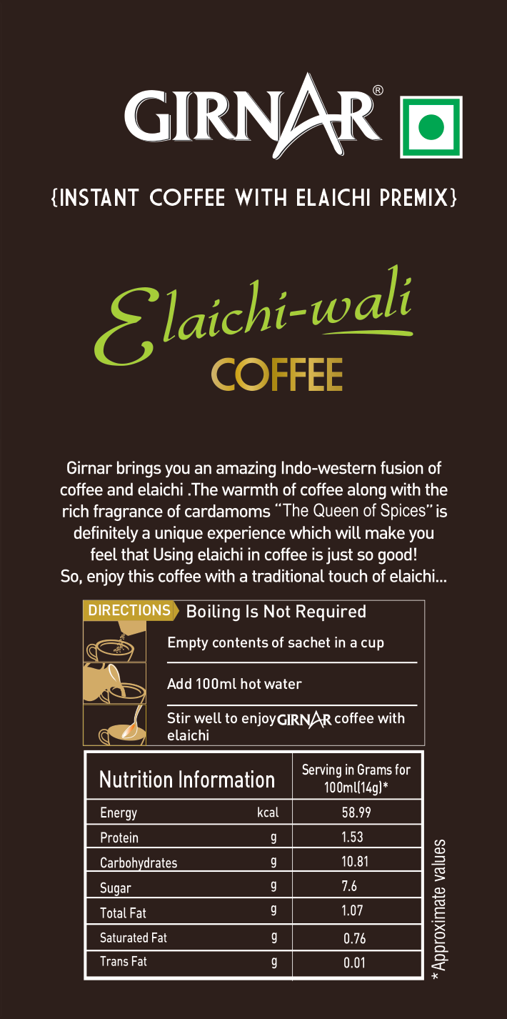 Girnar Instant Premix Coffee With Elaichi