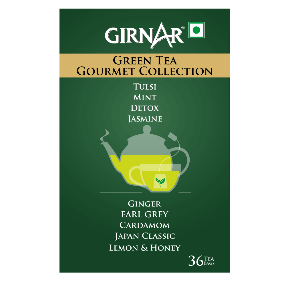 Girnar Green Tea Bags Gourmet Collection