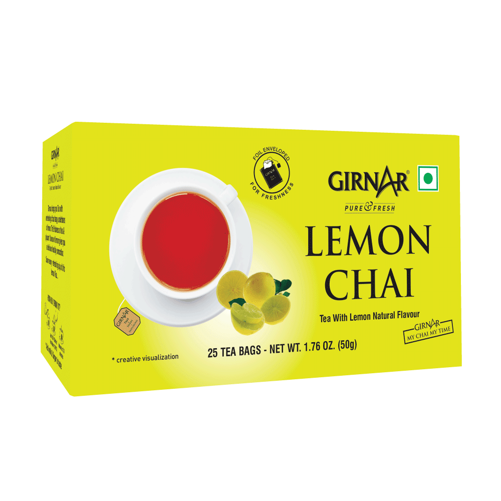 Girnar Black Tea Bags - Lemon