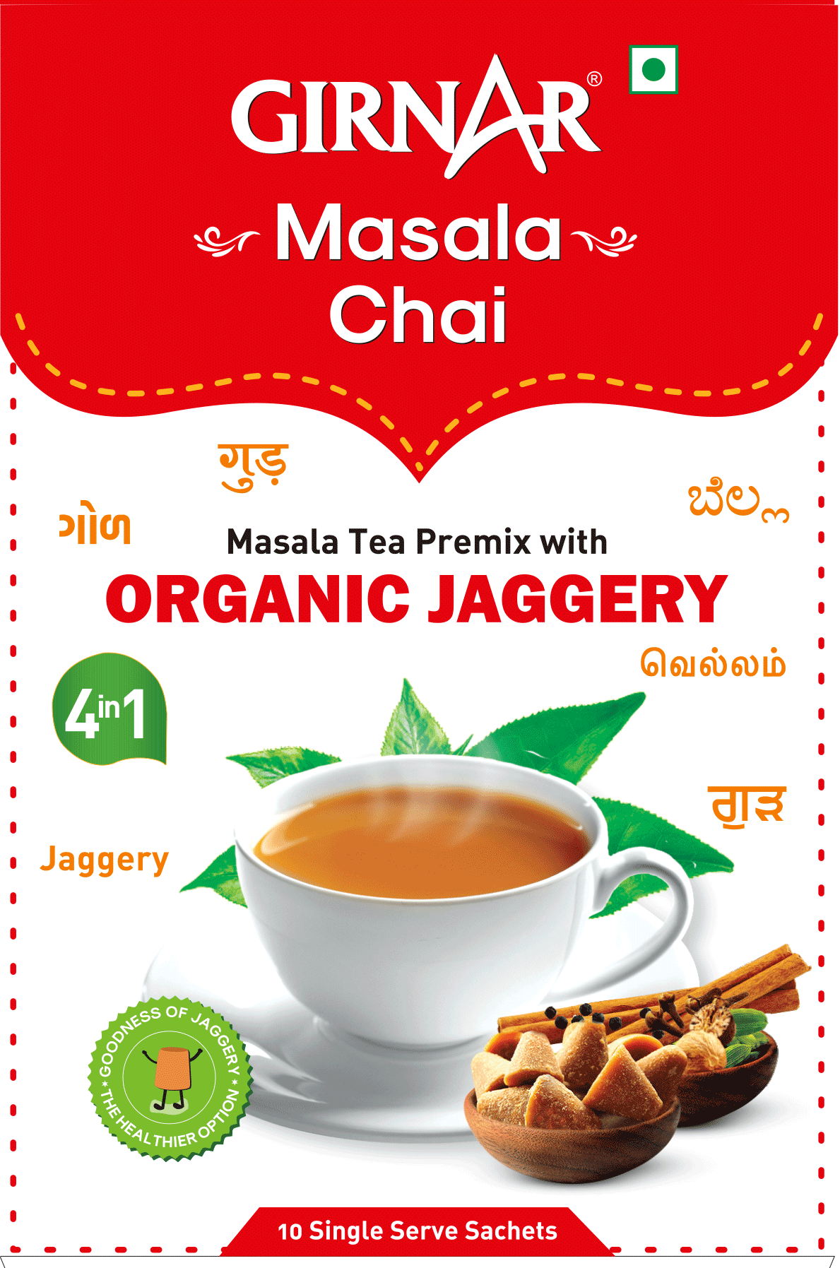 Girnar Instant Masala Chai Premix With Organic Jaggery