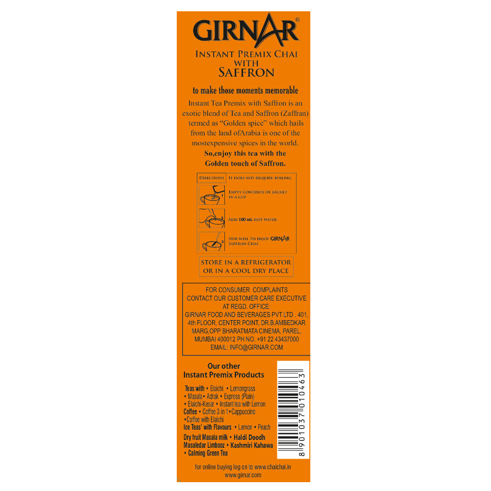 Girnar Instant Tea Premix With Saffron