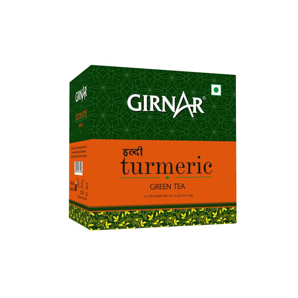 Girnar Green Tea Bags - Turmeric