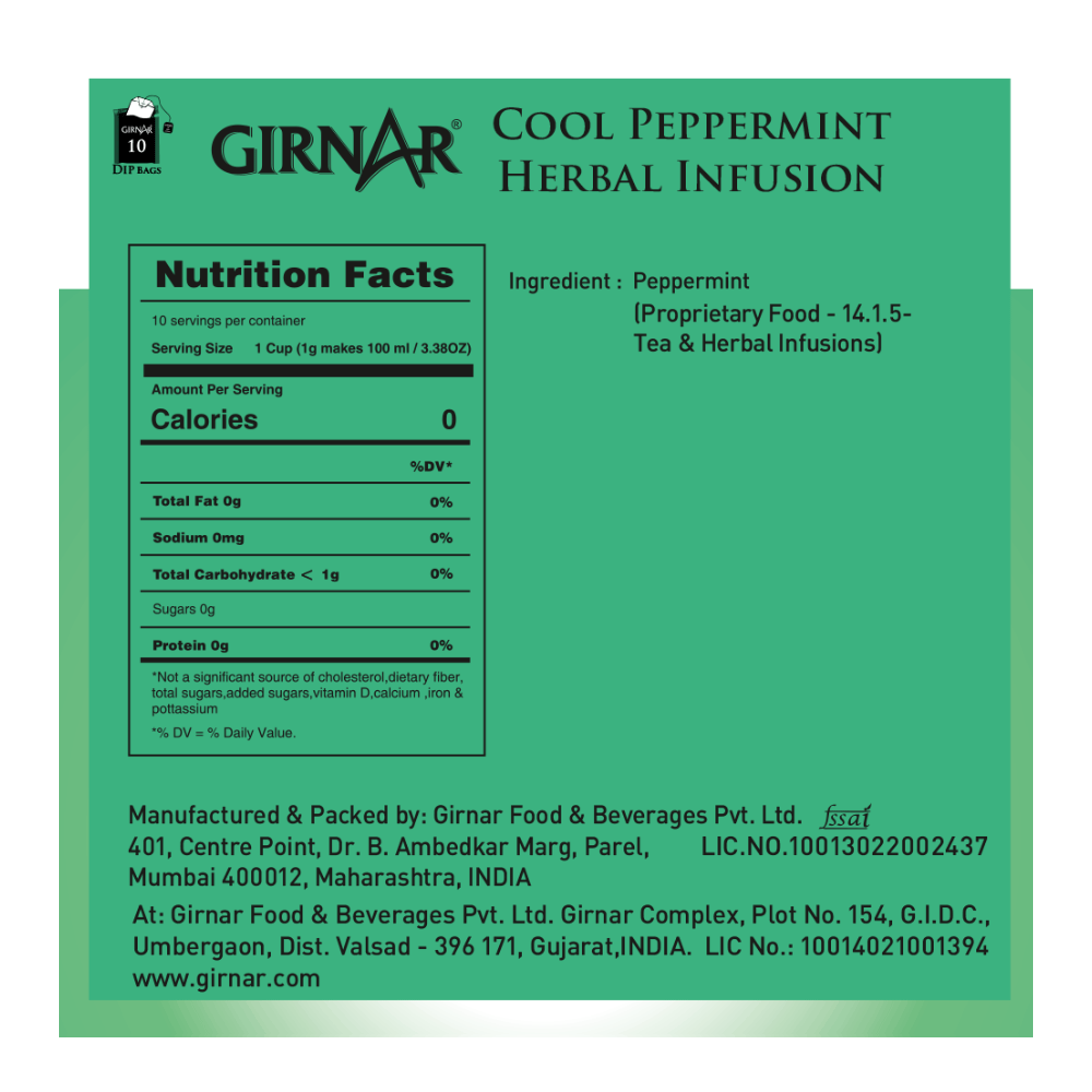 Girnar Cool Peppermint Herbal Infusion