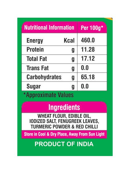 Girnar Chai Nashta - Methi Khakhra