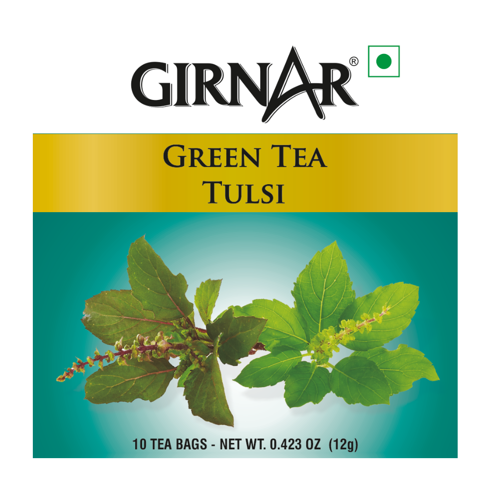 Girnar Green Tea Bags - Tulsi