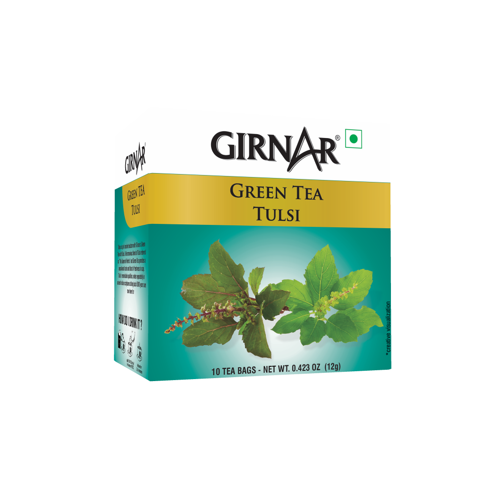 Girnar Green Tea Bags - Tulsi