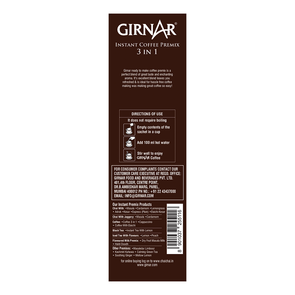 Girnar Instant Premix 3 In 1 Coffee