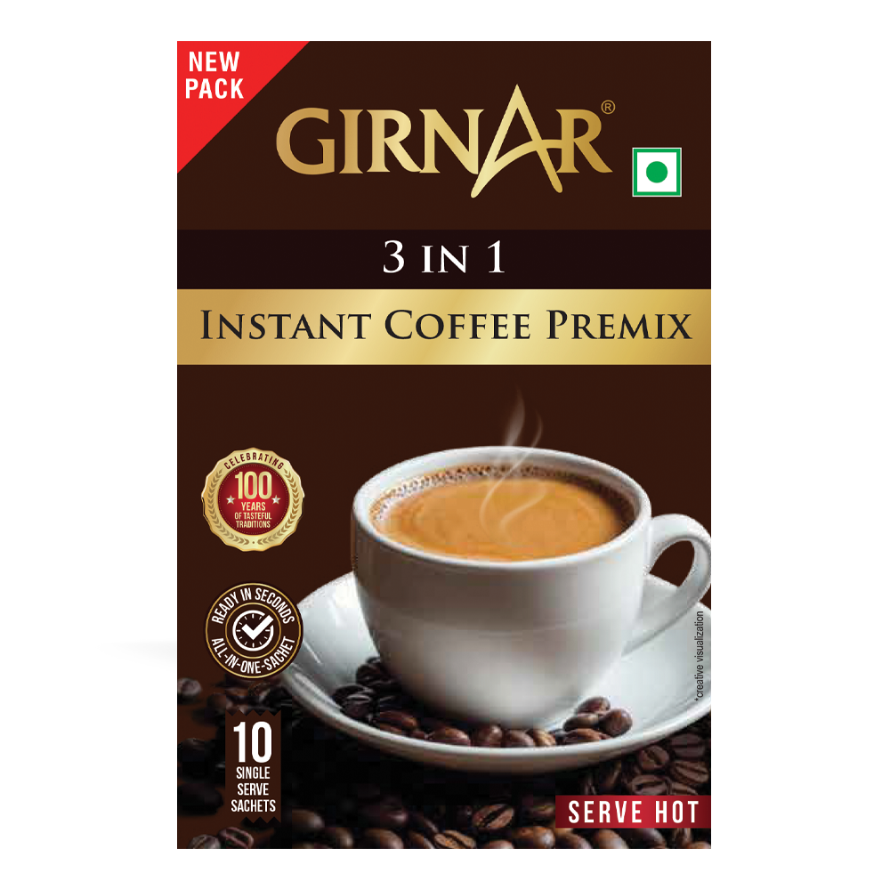 Girnar Instant Premix 3 In 1 Coffee