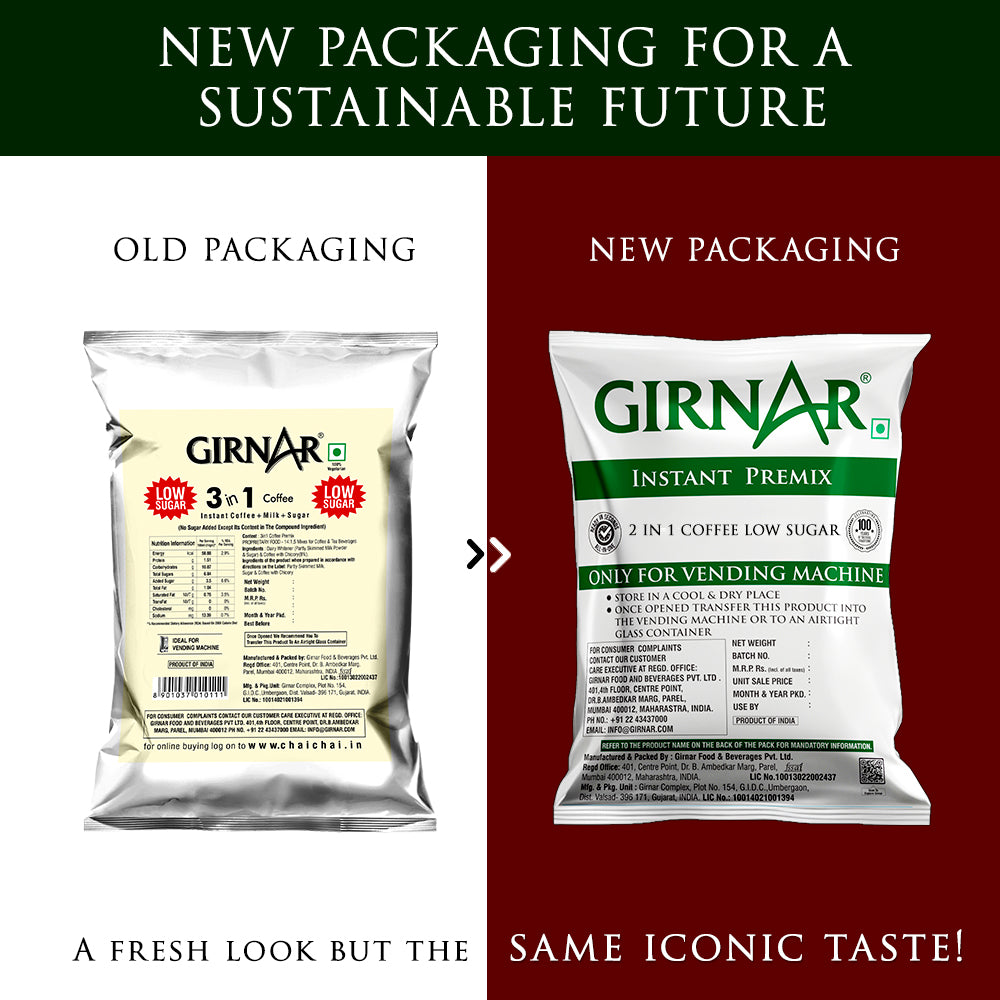 Girnar Instant Premix 3 In 1 Coffee (1kg Vending Pack)