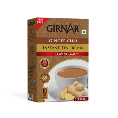 Girnar Instant Tea Premix With Ginger (Low Sugar)