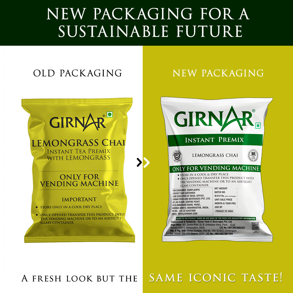 Girnar Instant Tea Premix With Lemongrass (1kg Vending Pack)