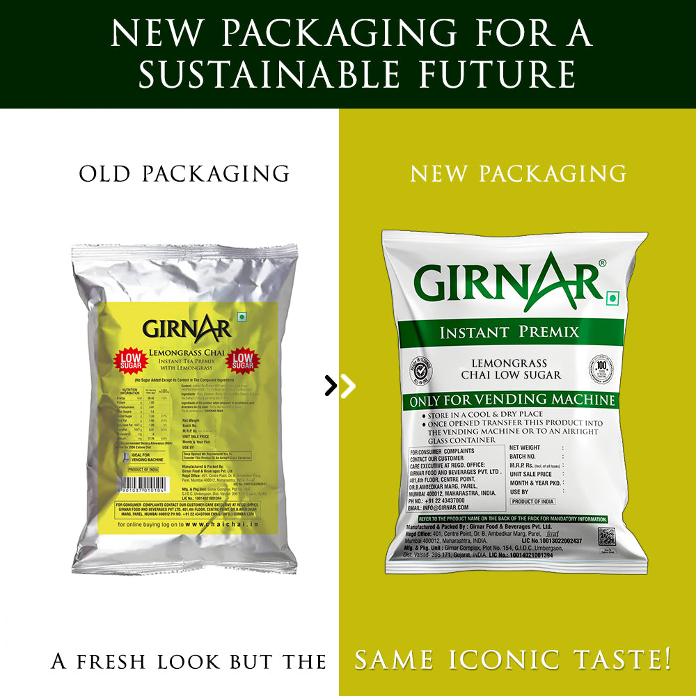 Girnar Instant Tea Premix With Lemongrass (1kg Vending Pack)