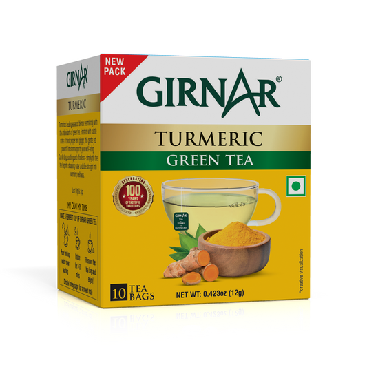 Girnar Green Tea Bags - Turmeric