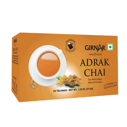 Girnar Black Tea Bags - Adrak
