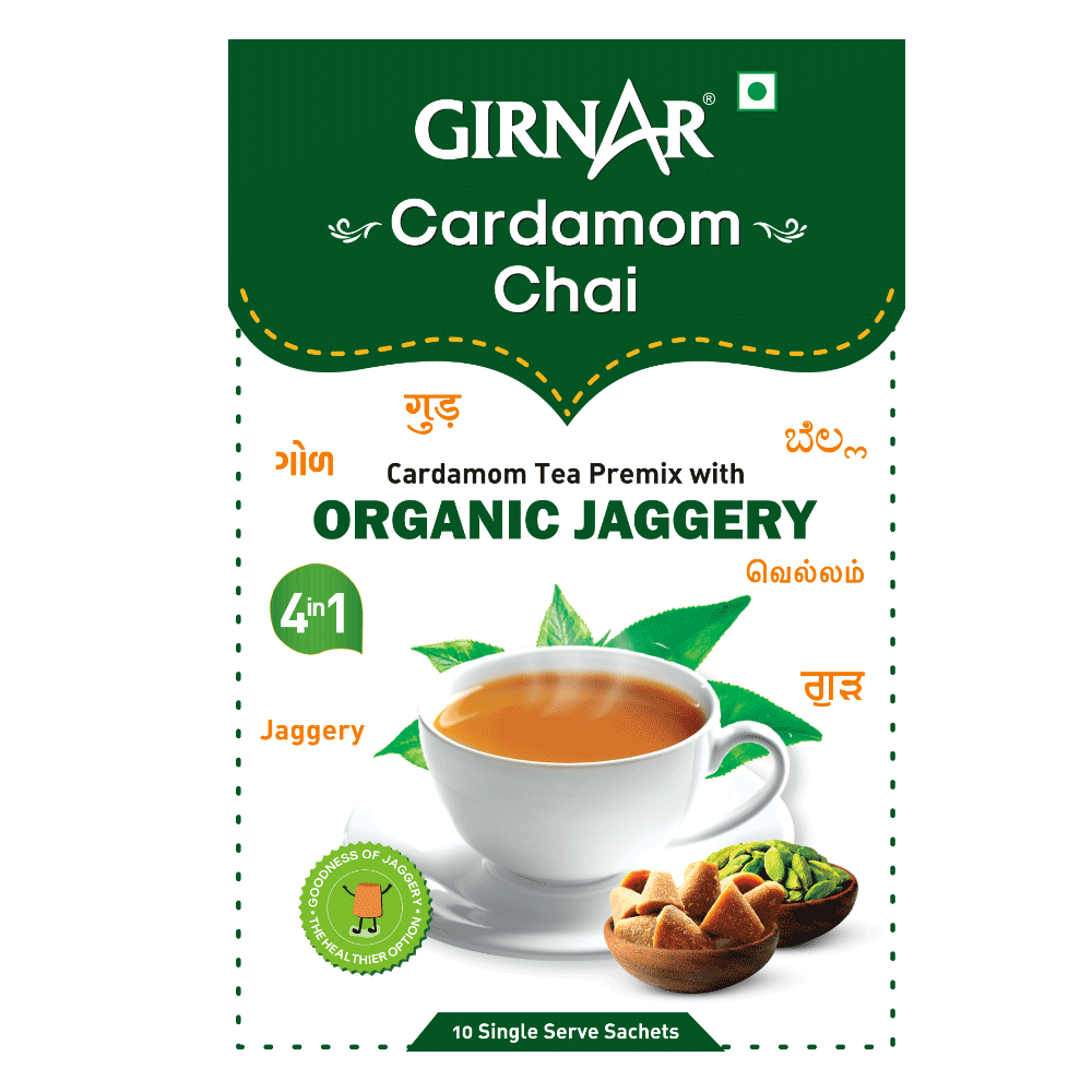 Girnar Instant Cardamom Chai Premix With Organic Jaggery