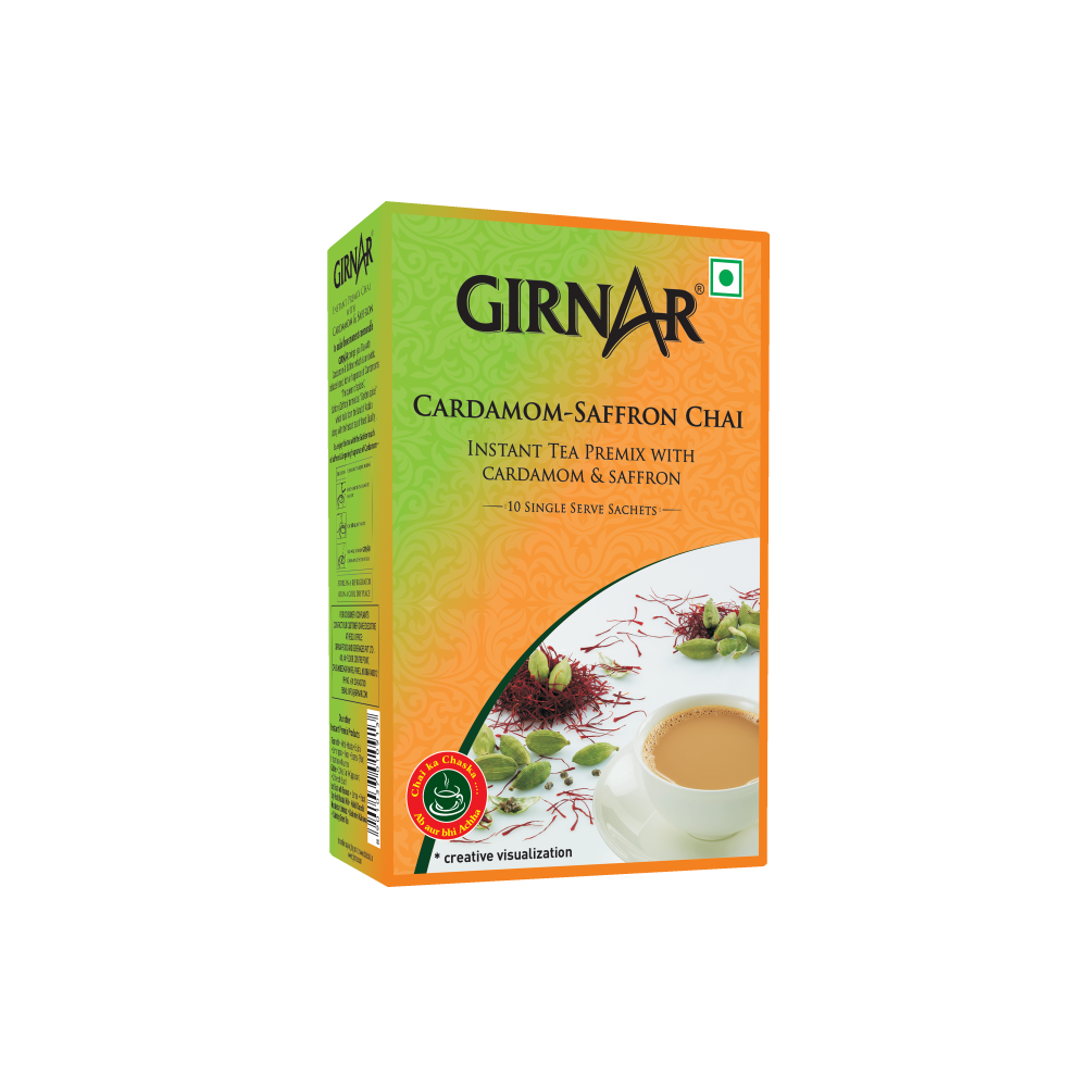 Girnar Instant Tea Premix With Cardamom-Saffron