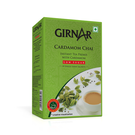 Girnar Instant Tea Premix With Cardamom (Low Sugar)