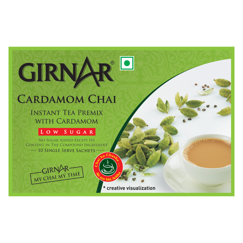 Girnar Instant Tea Premix With Cardamom (Low Sugar)