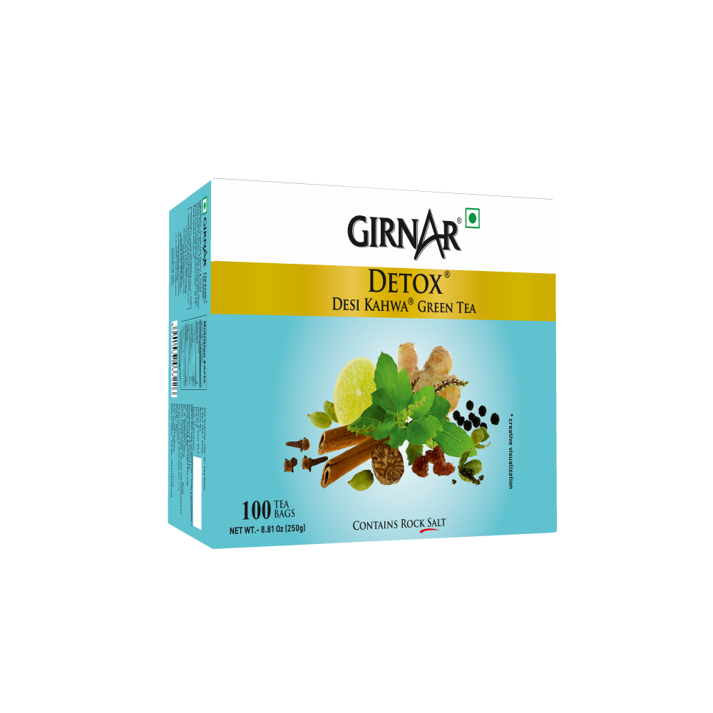 Girnar Green Tea Bags - Detox / Desi Kahwa – Girnar Tea