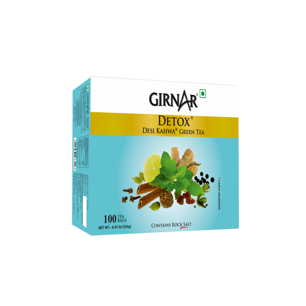 Girnar Green Tea Bags - Detox / Desi Kahwa