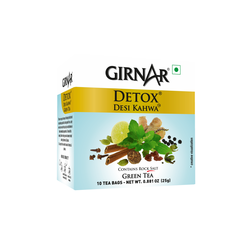 Girnar Green Tea Bags - Detox / Desi Kahwa