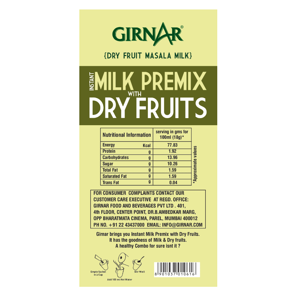 Girnar Instant Milk Premix With Dry Fruits