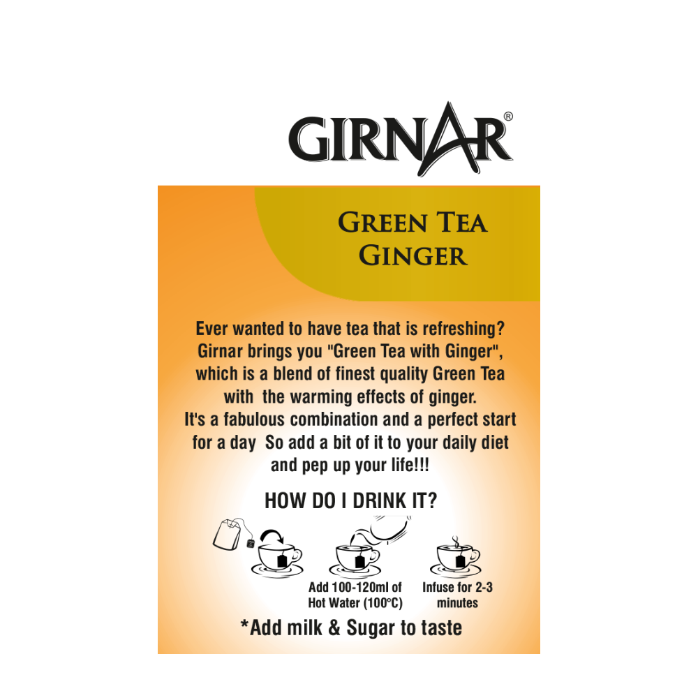 Buy McLeod Russel 1869 Tulsi Ginger 15 Pyramid Green Tea Bags Online at  Best Prices in India - JioMart.