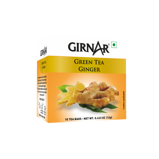 Girnar Green Tea Bags - Ginger