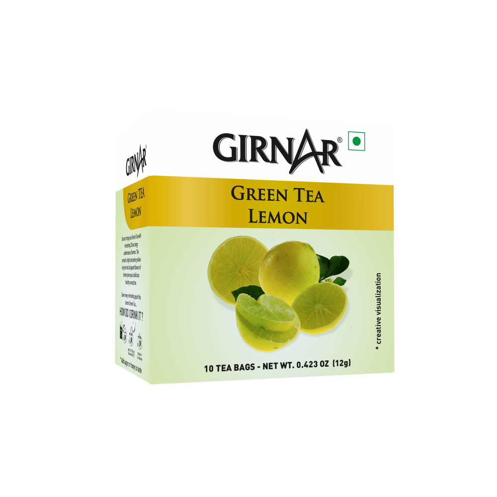 Girnar Green Tea Bags - Lemon