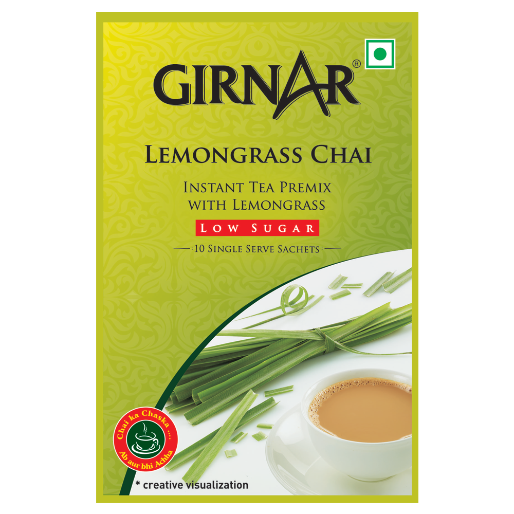 Girnar Instant Tea Premix With Lemongrass (Low Sugar)