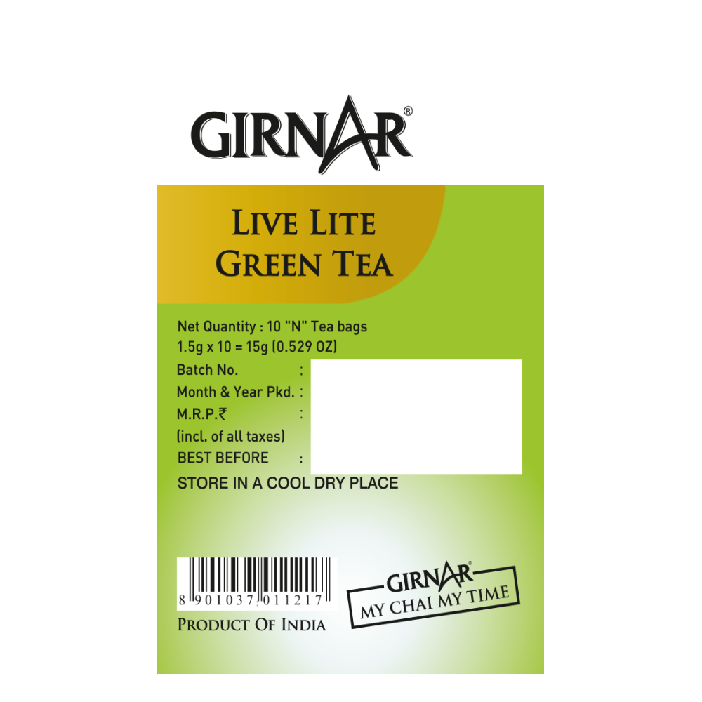 Girnar Green Tea Bags - Live Lite