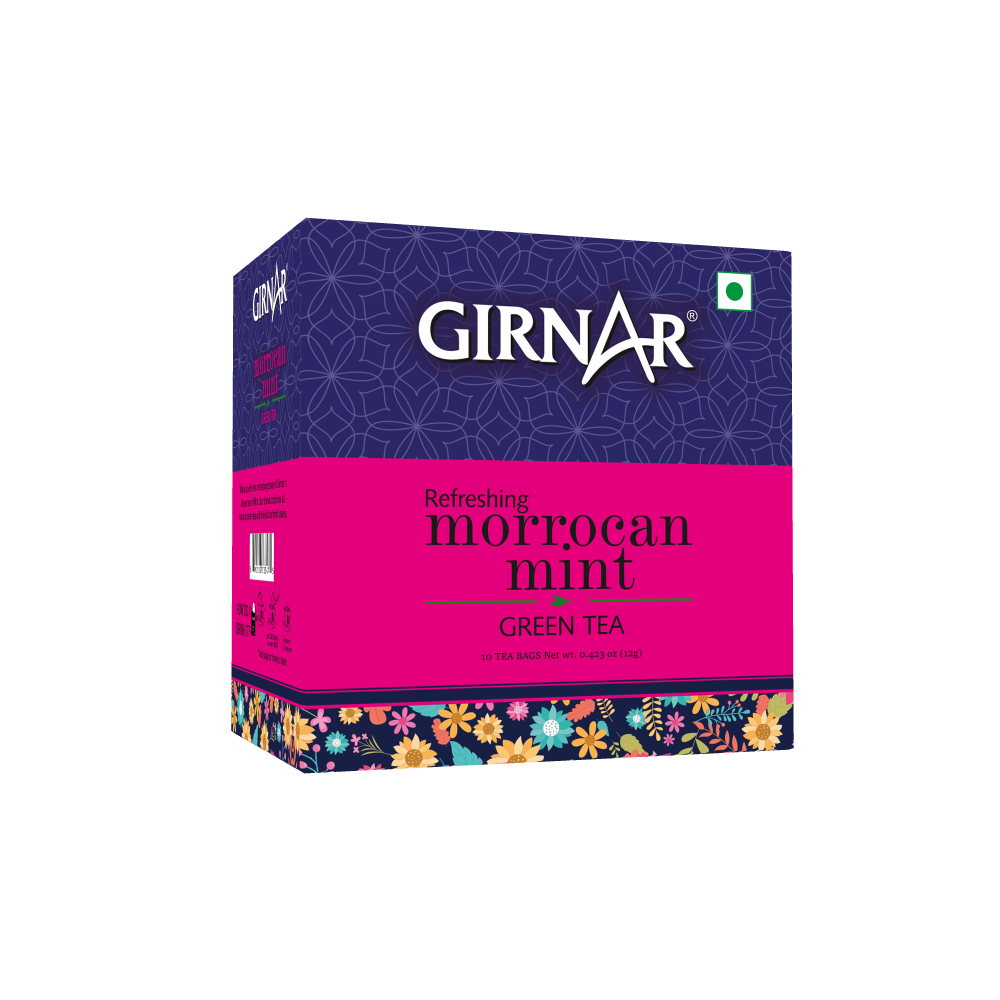 Girnar Green Tea Bags - Morrocan Mint