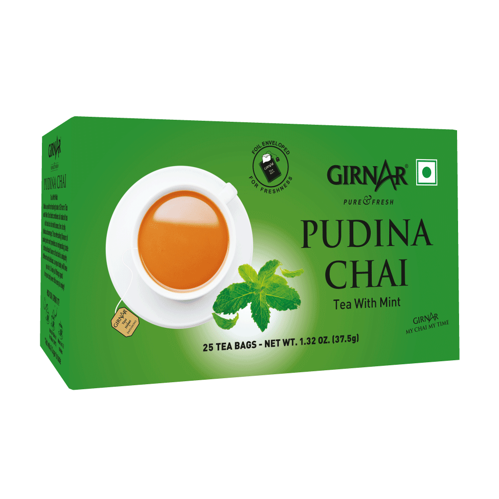 Girnar Black Tea Bags - Pudina