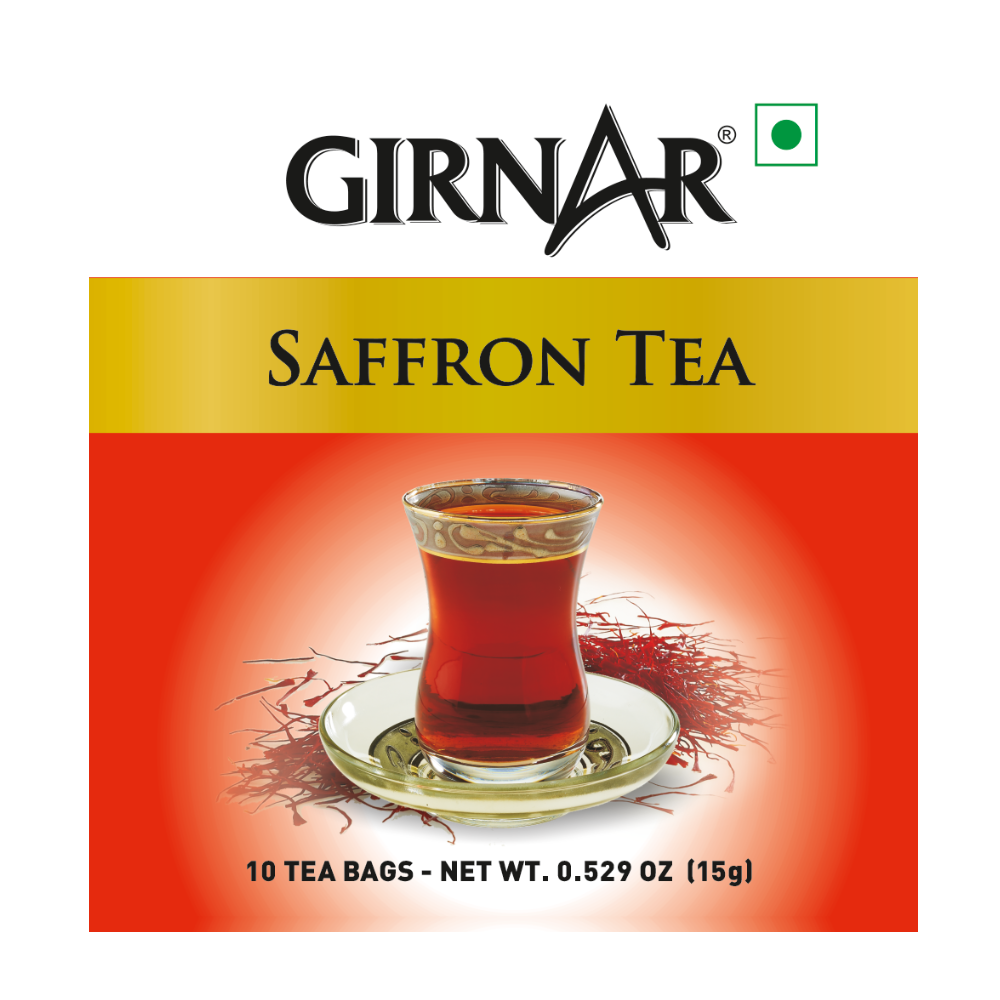 Girnar Black Tea Bags - Saffron