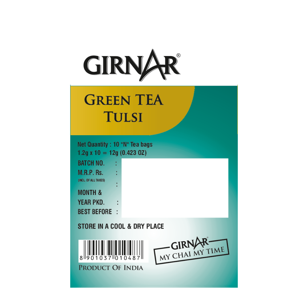 Girnar Green Tea Bags - Tulsi